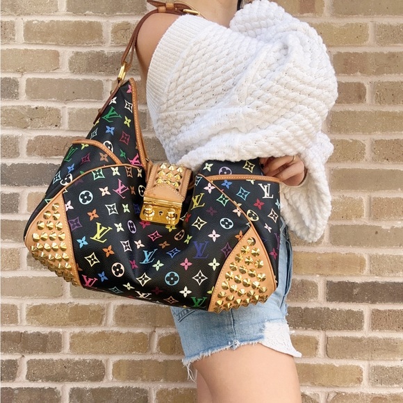 louis vuitton black multicolor